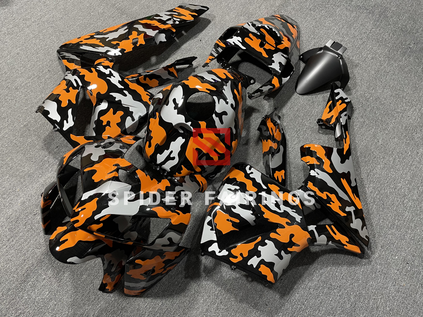 Orange and Silver camouflage-Honda CBR600RR 2005-2006