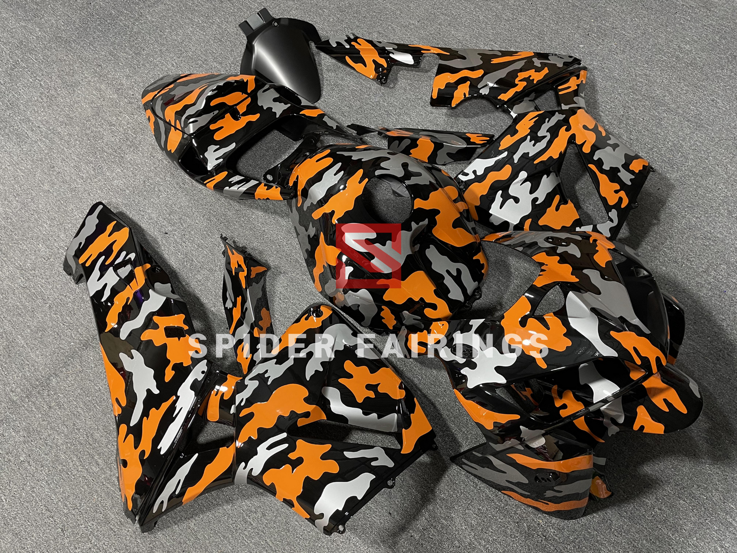 Orange and Silver camouflage-Honda CBR600RR 2005-2006