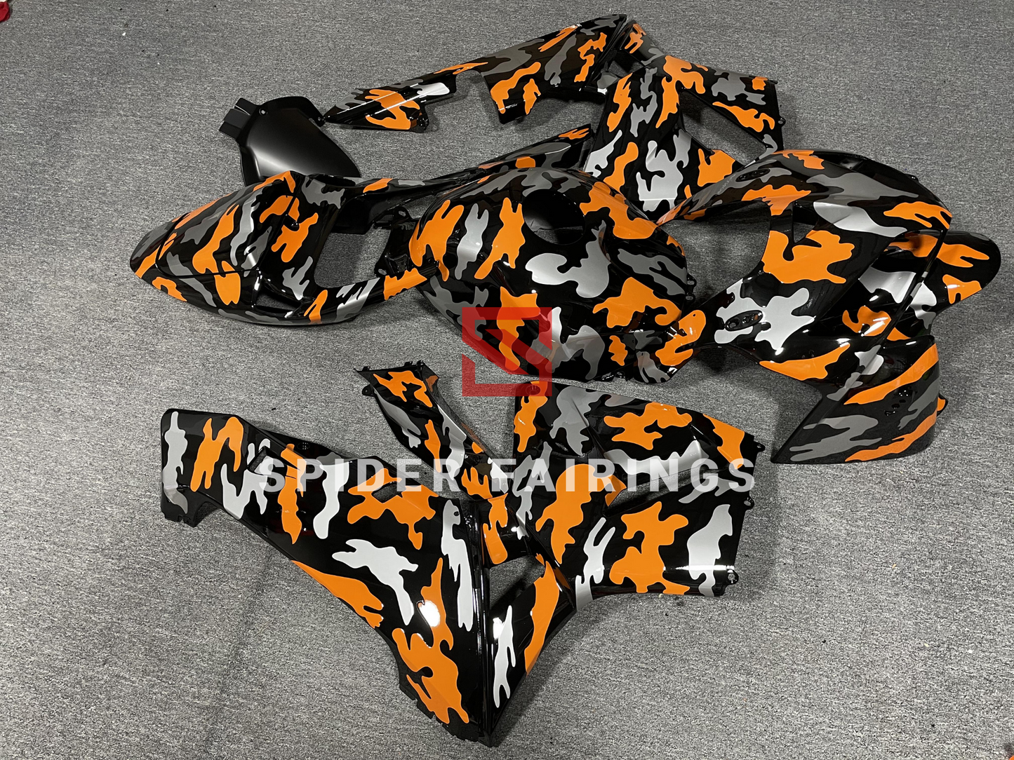 Orange and Silver camouflage-Honda CBR600RR 2005-2006