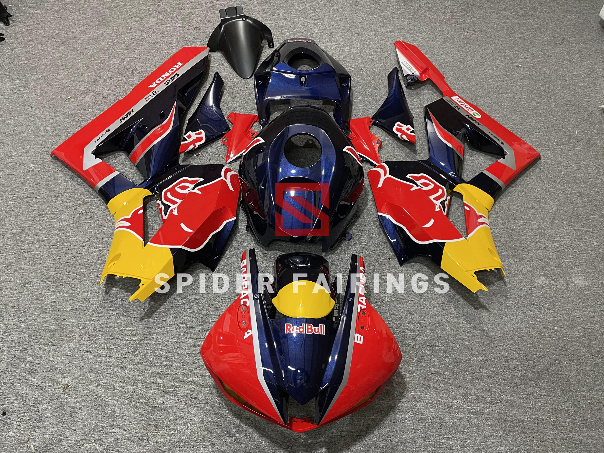 Custom Red Bull-Honda CBR600RR 2013-2023 – SpiderFairings Custom Red Bull-Honda CBR600RR 2013-2023 – SpiderFairings