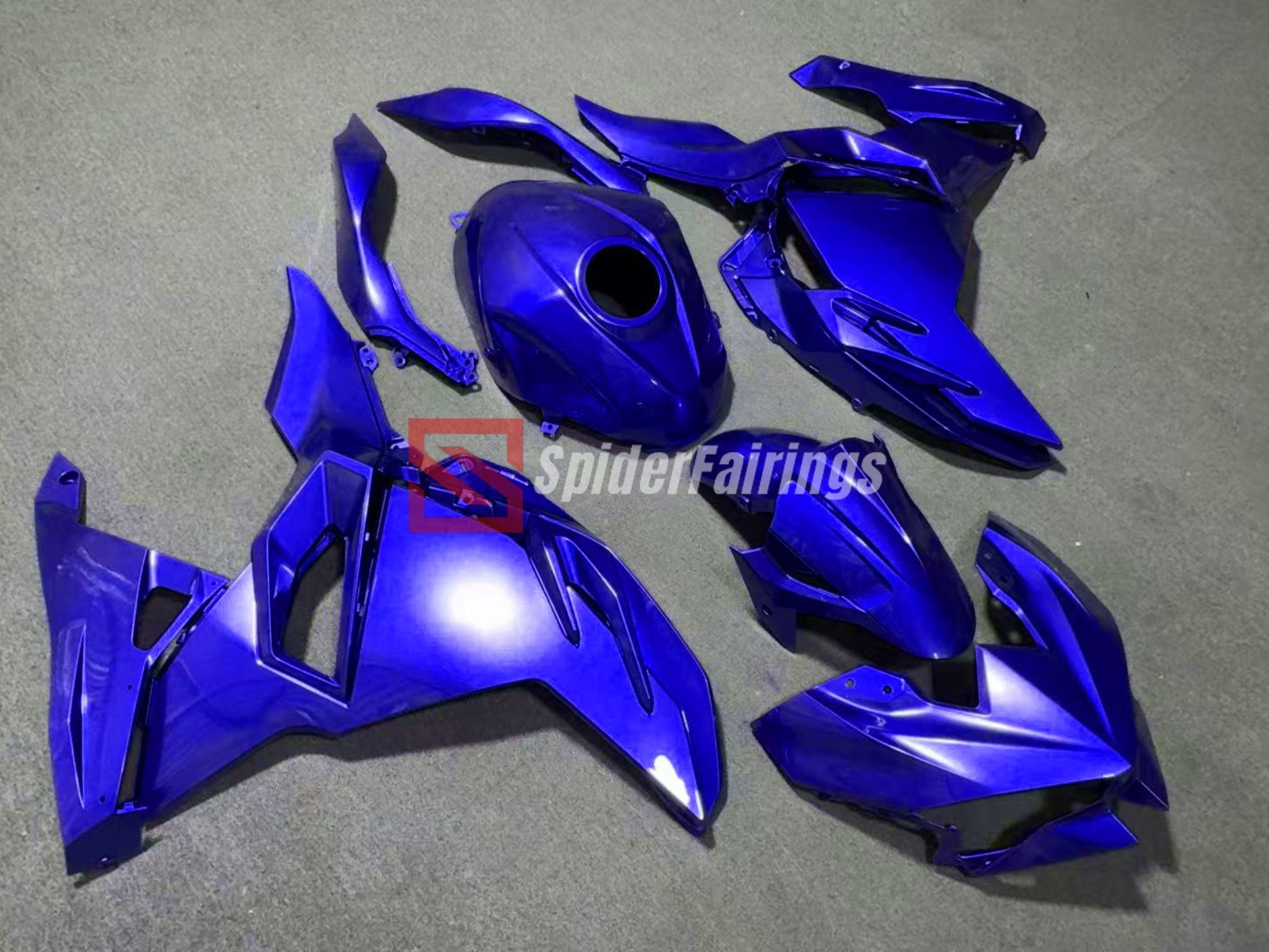 Blue-Kawasaki Ninja 500 2024-2025
