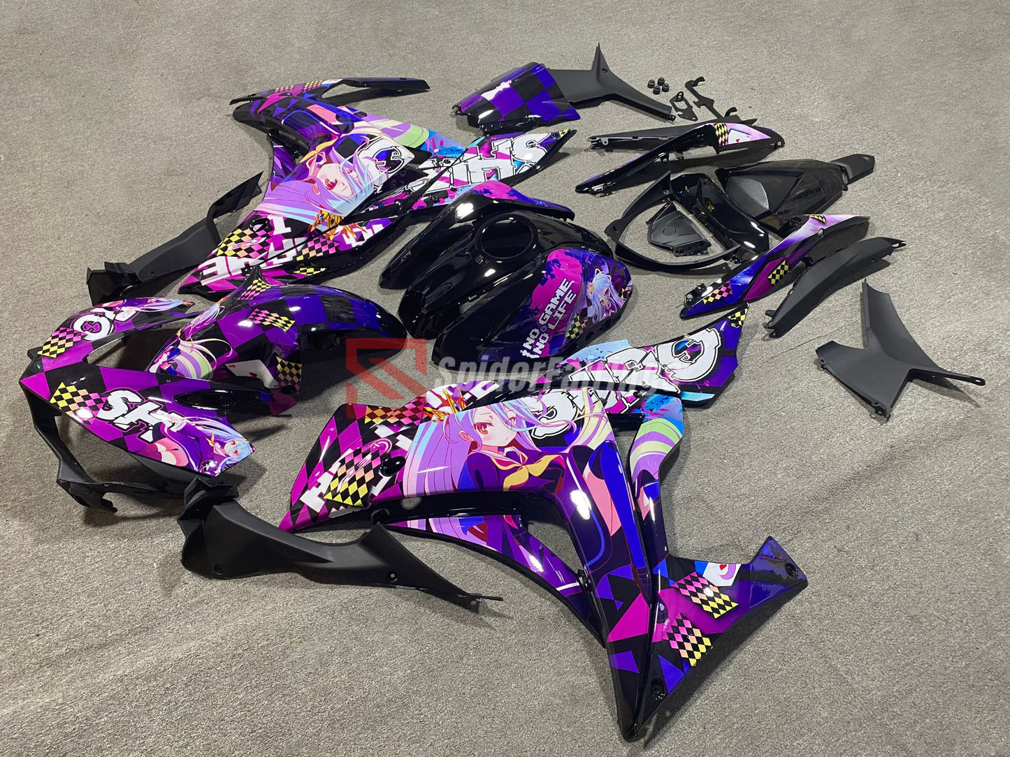 Custom No Game No Life Fairing Kits-Yamaha R3 2014-2018