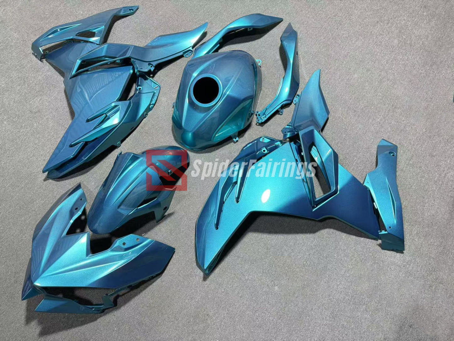 Glossy BabyBlue-Kawasaki Ninja500 2024-2025
