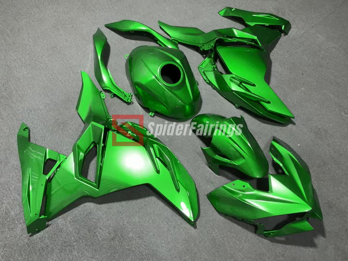 Glossy Green-Kawasaki Ninja500 2024-2025