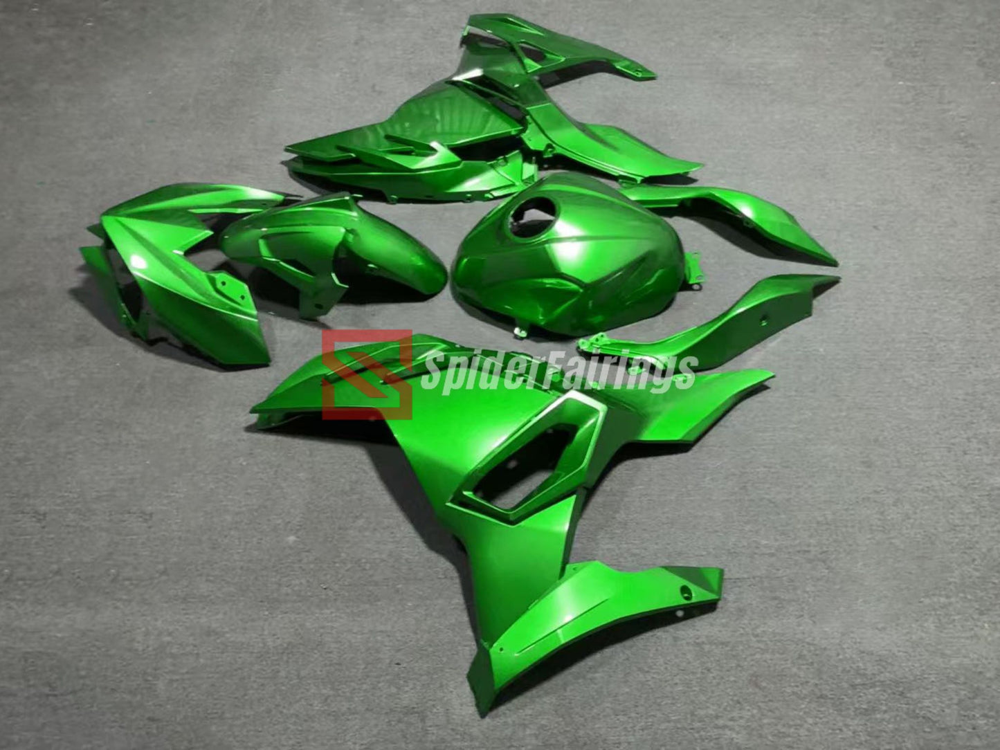 Glossy Green-Kawasaki Ninja500 2024-2025