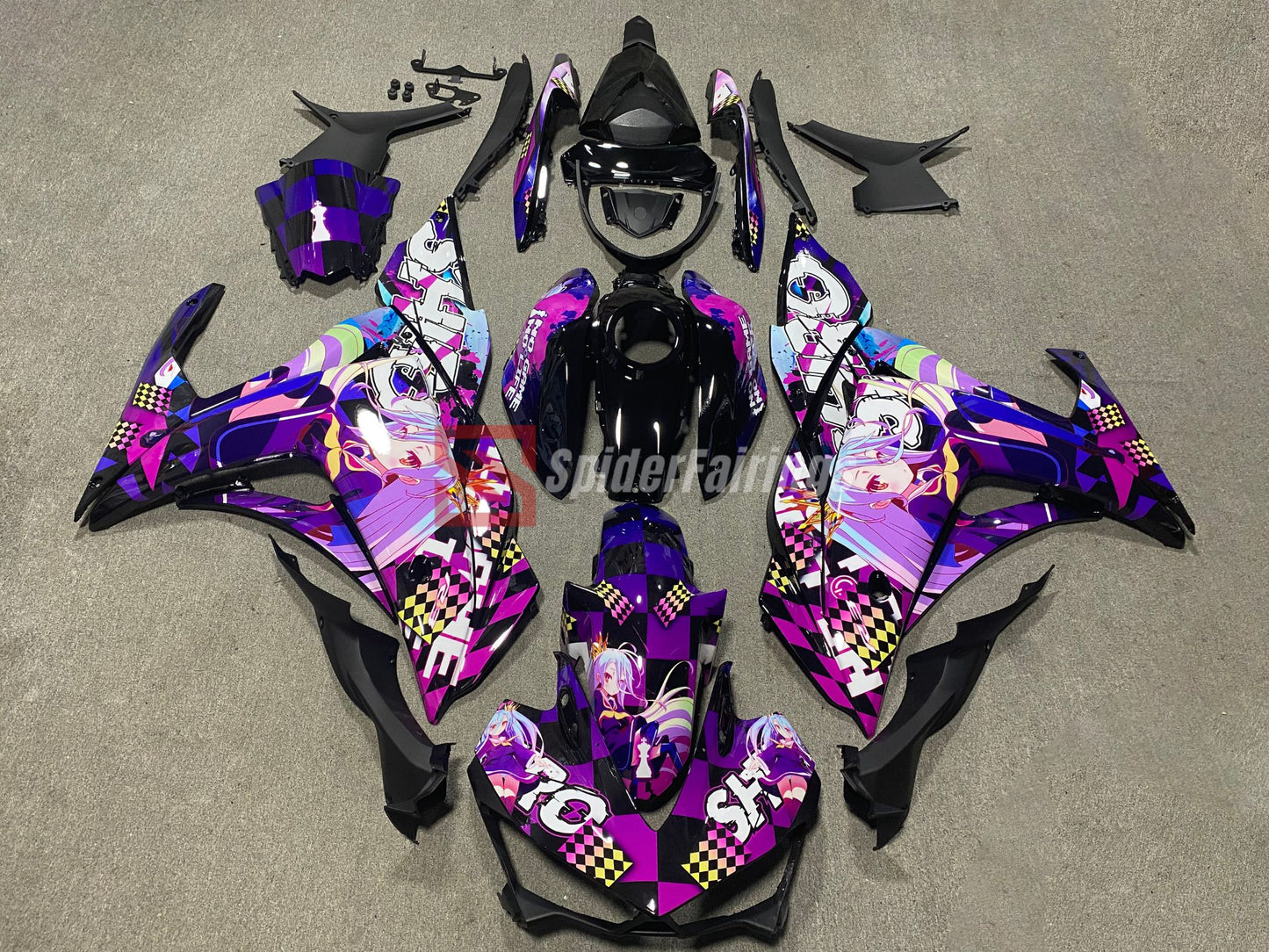 Custom No Game No Life Fairing Kits-Yamaha R3 2014-2018