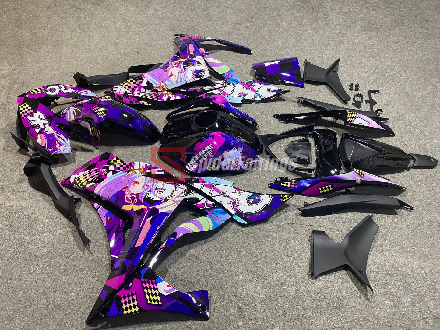 Custom No Game No Life Fairing Kits-Yamaha R3 2014-2018