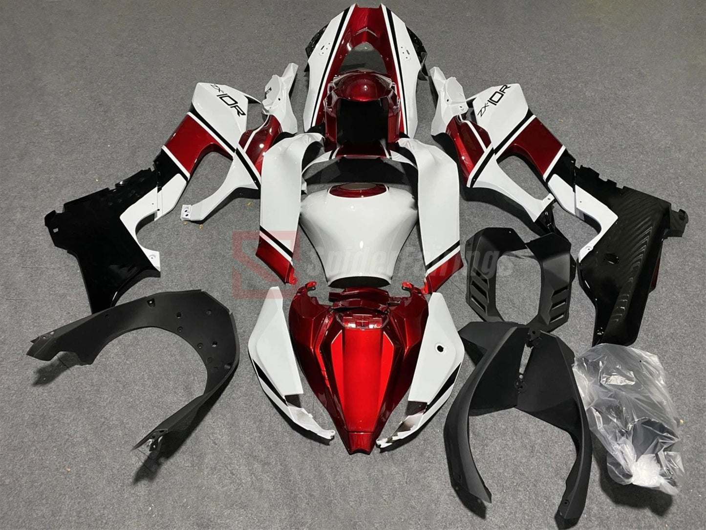 Red and White-Kawasaki ZX-10R 2021-2024