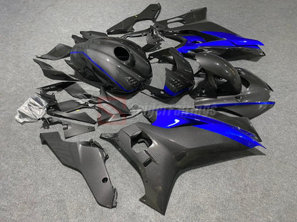 Blue and Carbon Fiber-Yamaha R6 2017-2022