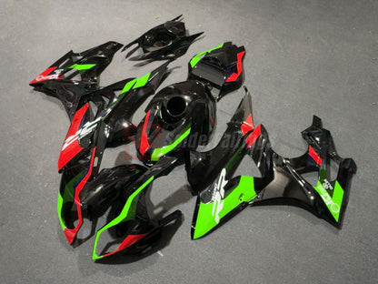 Gloss Green Red and Black-BMW S1000RR 2009-2014