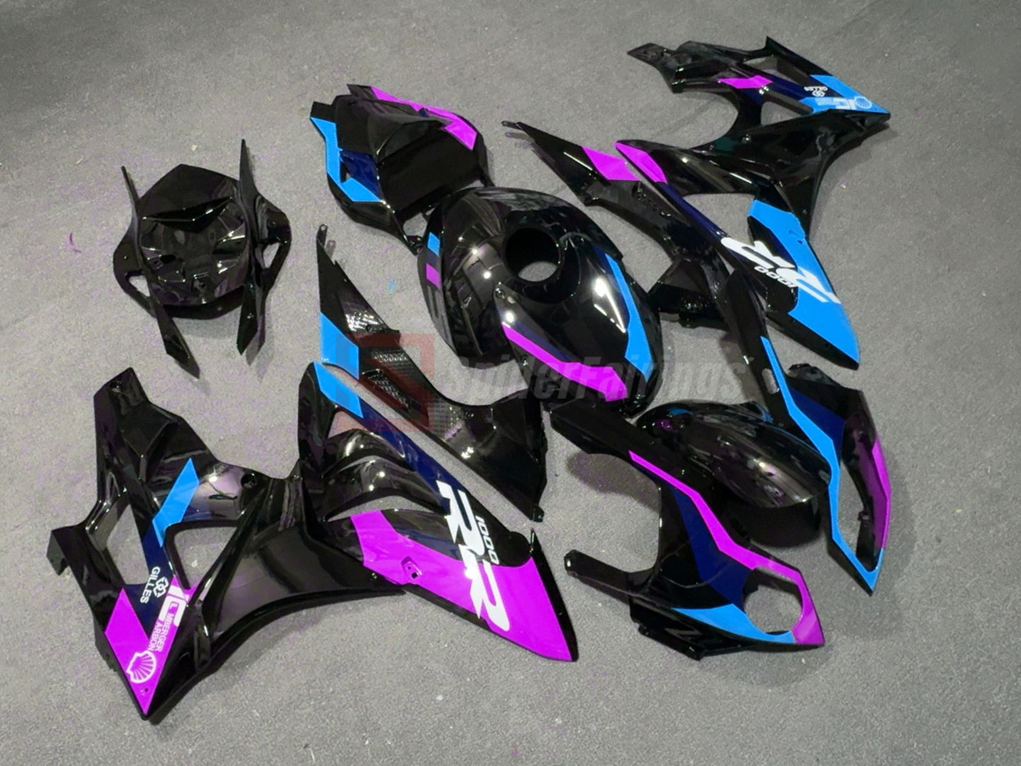 Gloss Purple Blue and Black-BMW S1000RR 2009-2014