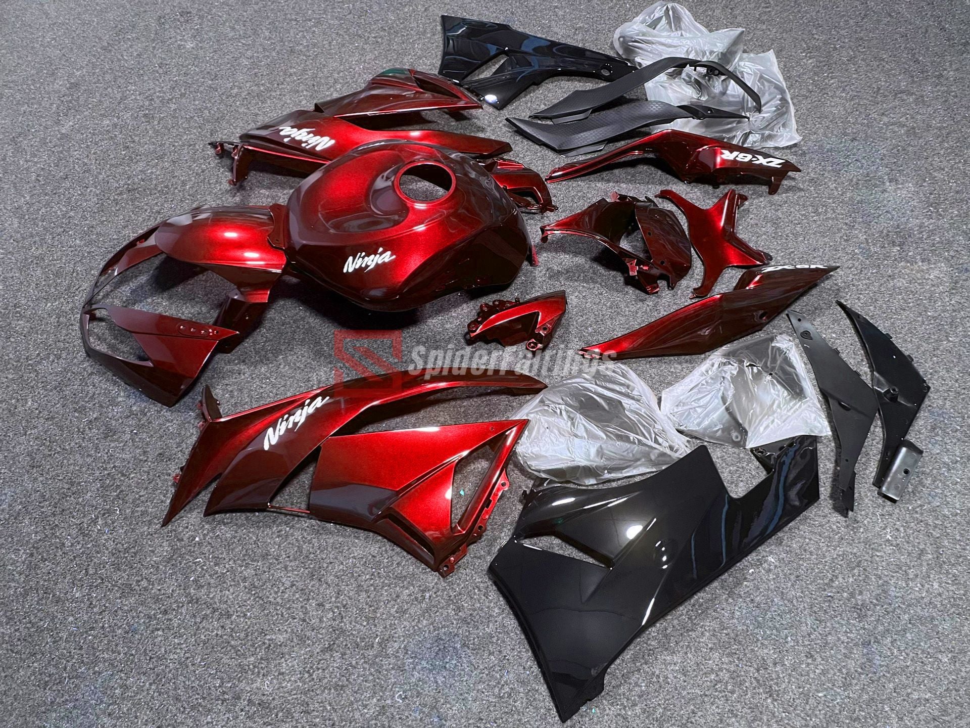 Metallic Red-Kawasaki ZX-6R 2009-2012