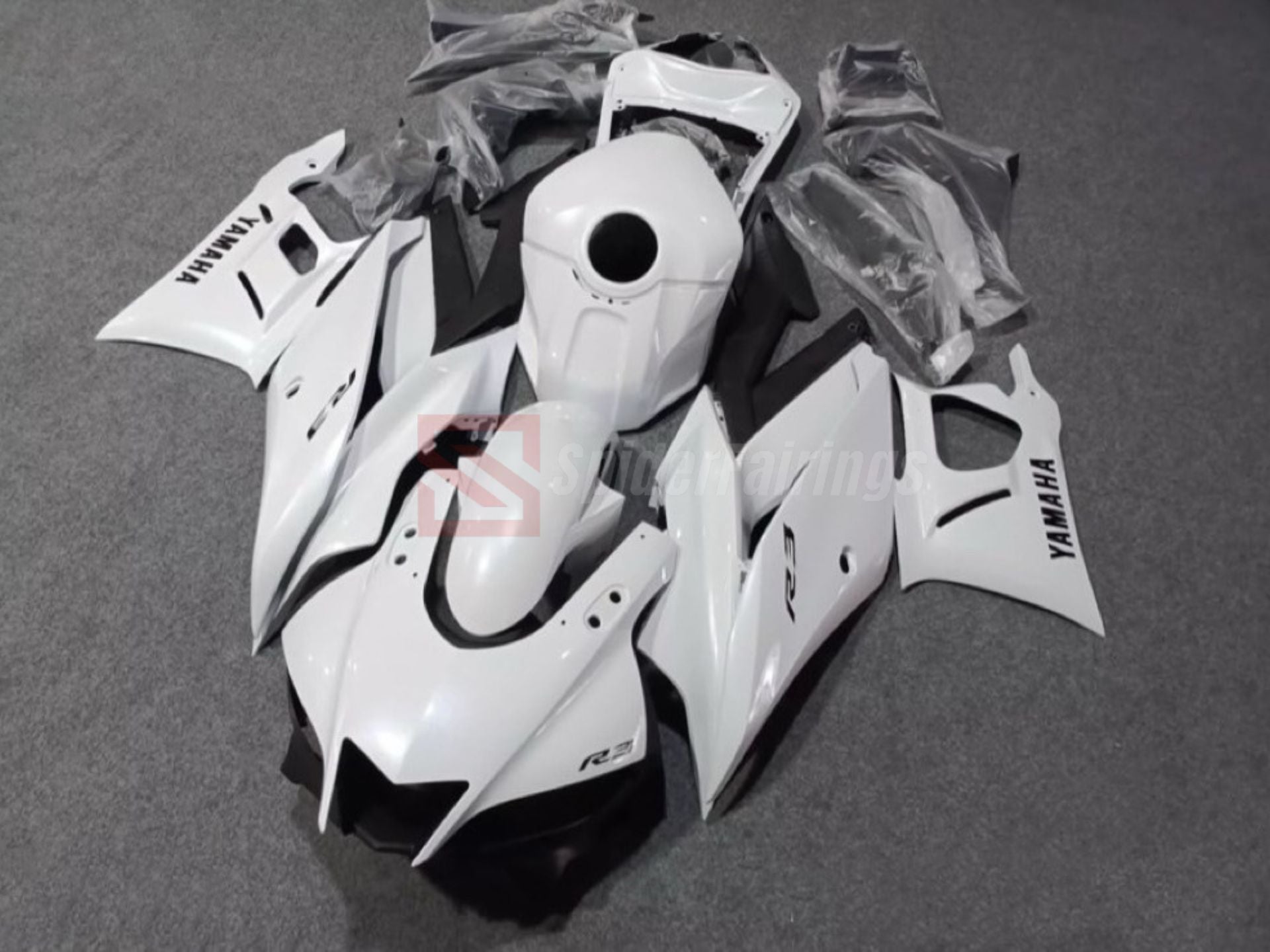 White-Yamaha R3 2019-2024