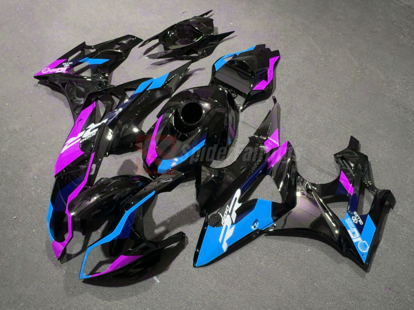 Gloss Purple Blue and Black-BMW S1000RR 2009-2014