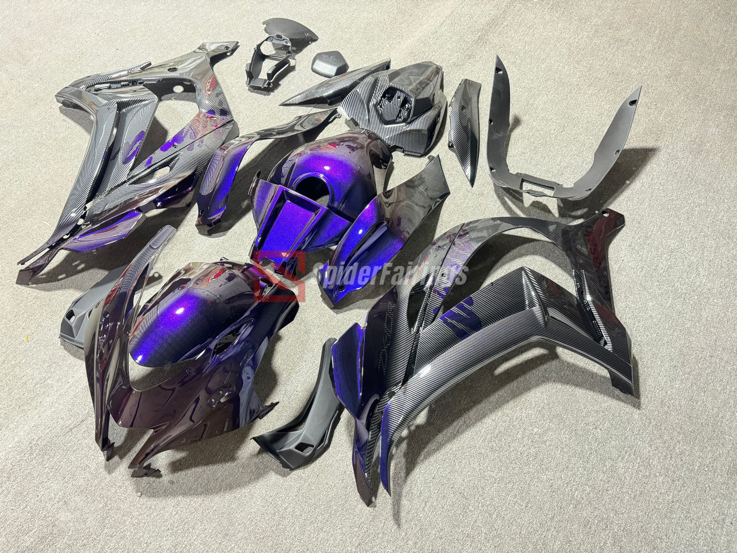 Carbon fiber fairing with the Chameleon color-Kawasaki ZX-10R 2016-2020