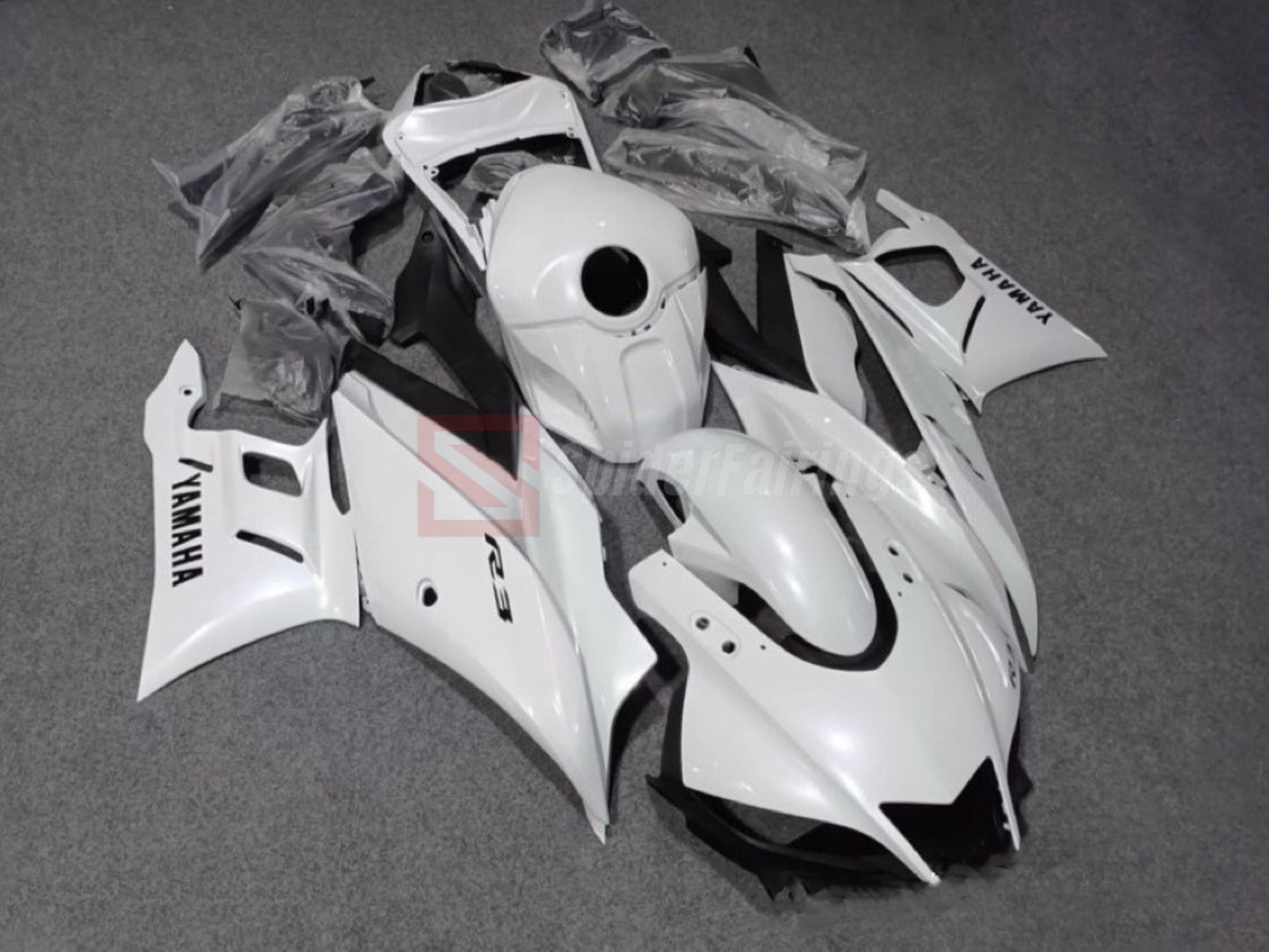 White-Yamaha R3 2019-2024