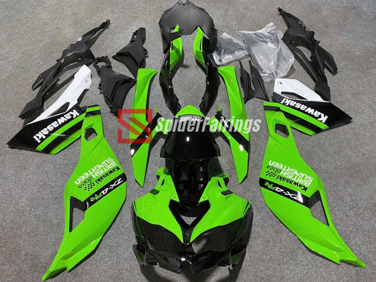 Gloss Green and Black-Kawasaki ZX-4RR Fairings 2020-2024