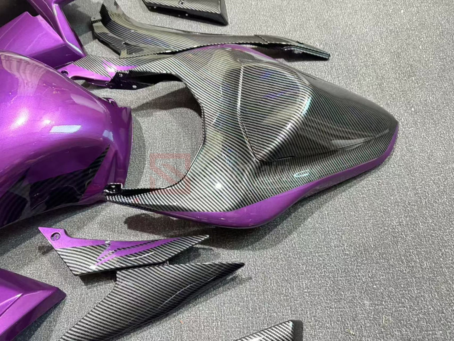 Carbon Fiber Purple-Kawasaki ZX-6R 2007-2008