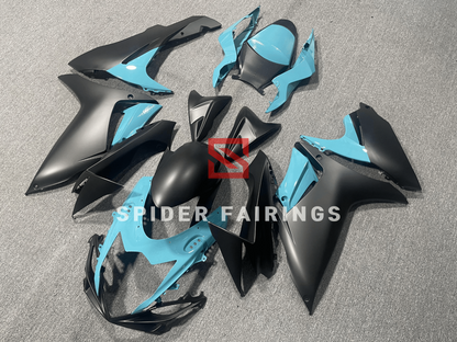 Matte Black and Cyan-Suzuki GSXR600-750 2011-2019