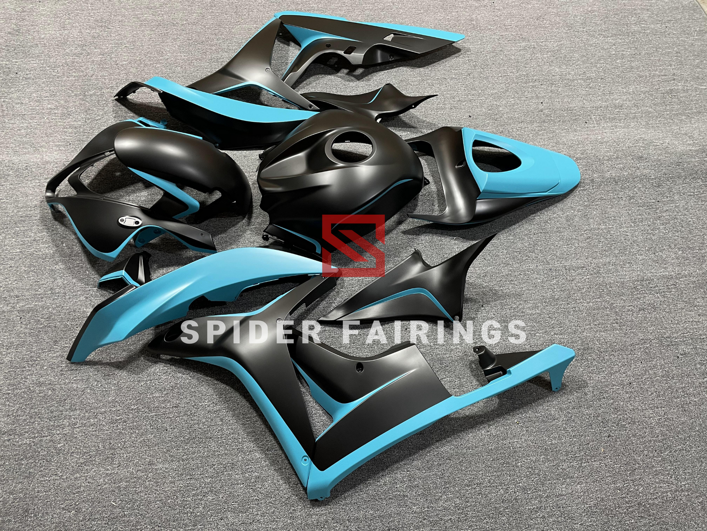 Matte Black and SkyBlue-Honda CBR600RR 2007-2008