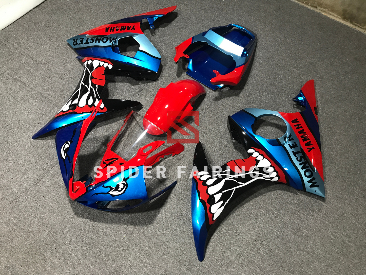 Blue and Red Shark-Yamaha YZF R6 2003-2004