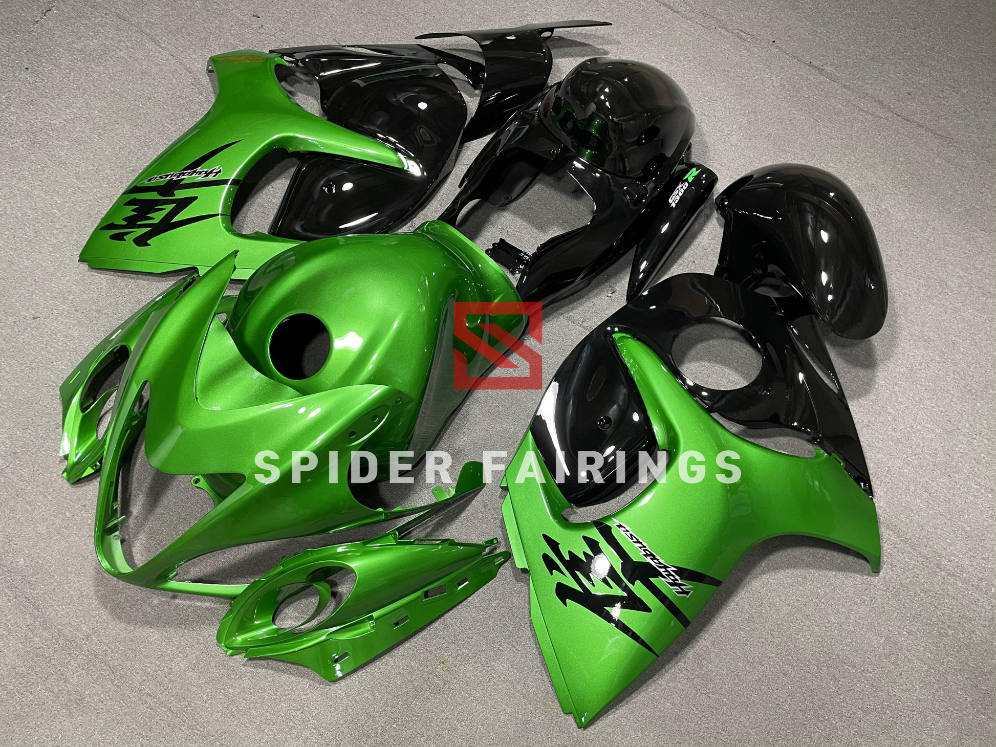 Gloss Green and Black-Suzuki GSXR1300 2008-2018