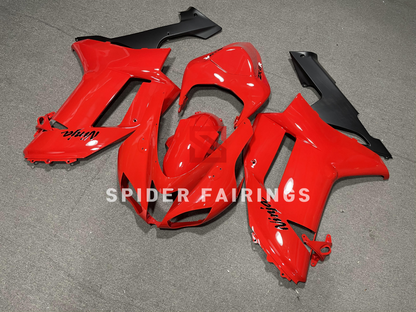 Gloss Red and Black-Kawasaki ZX-6R 2007-2008