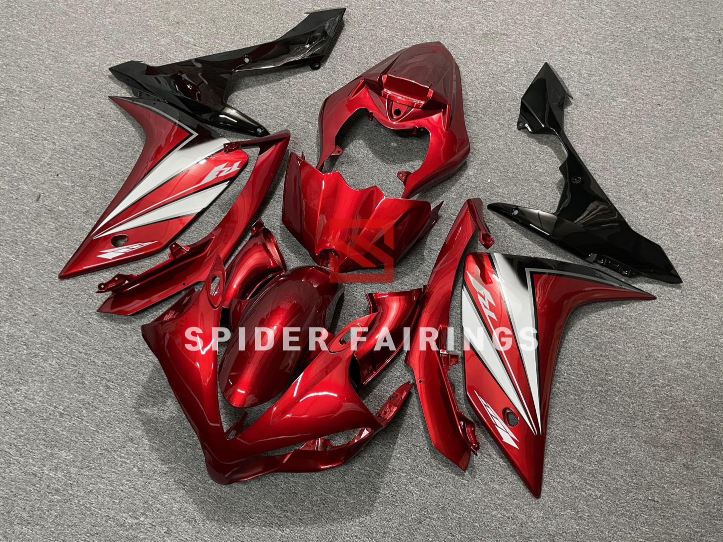 Dark Red and Black-Yamaha YZF R1 2007-2008