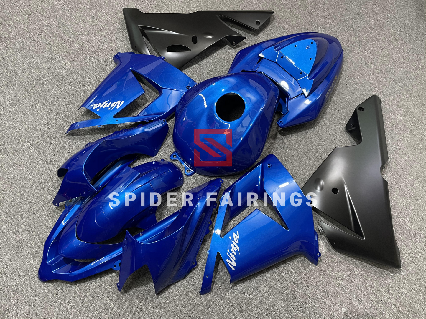  Gloss Blue and Black-Kawasaki ZX-10R 2004-2005