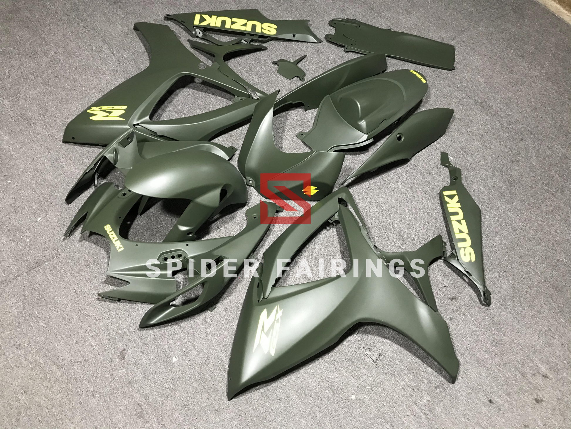 Matte Deep Green-Suzuki GSXR600-750 2006-2007