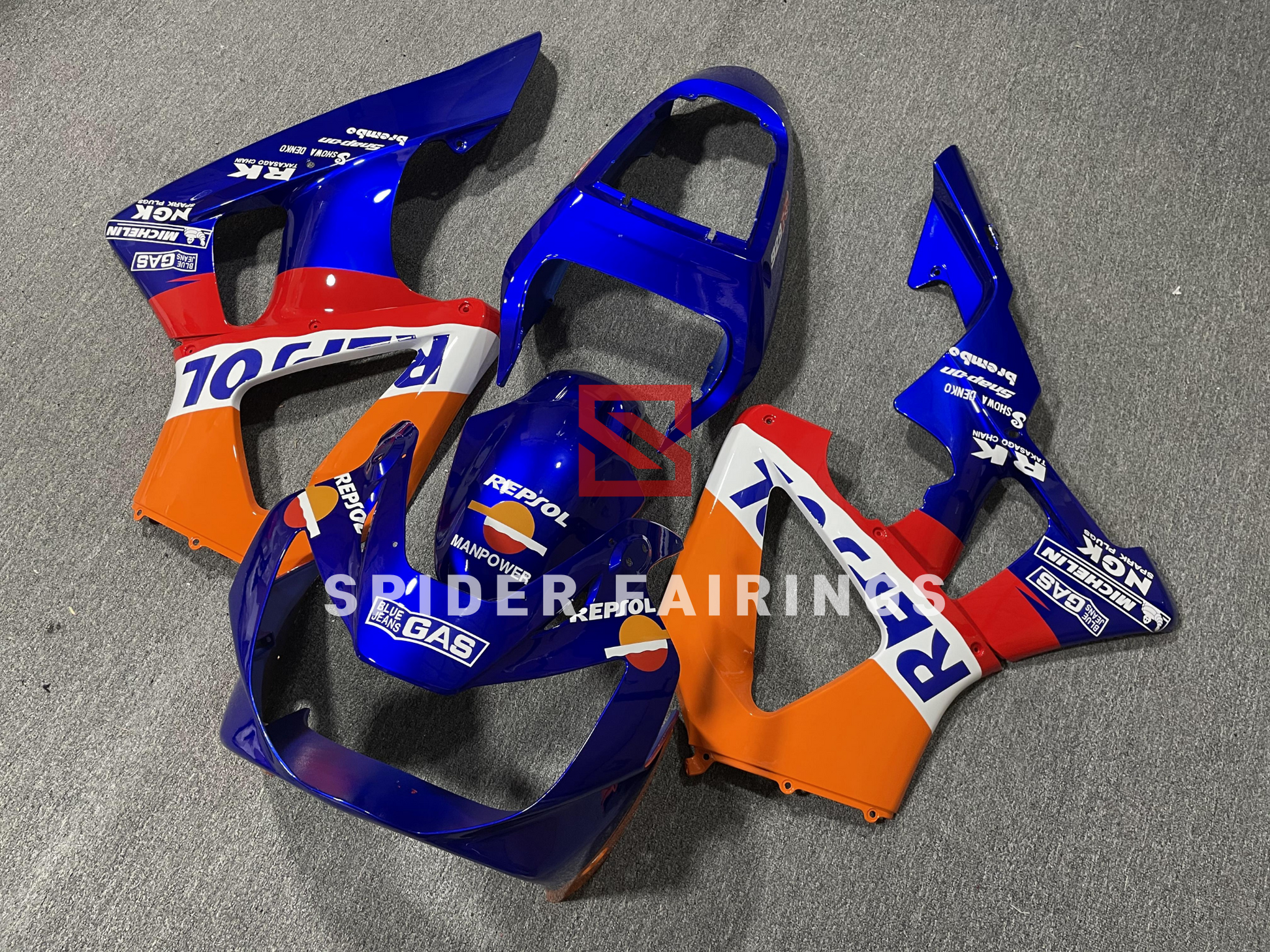 Gloss Blue&Orange Repsol-Honda CBR929 00-01