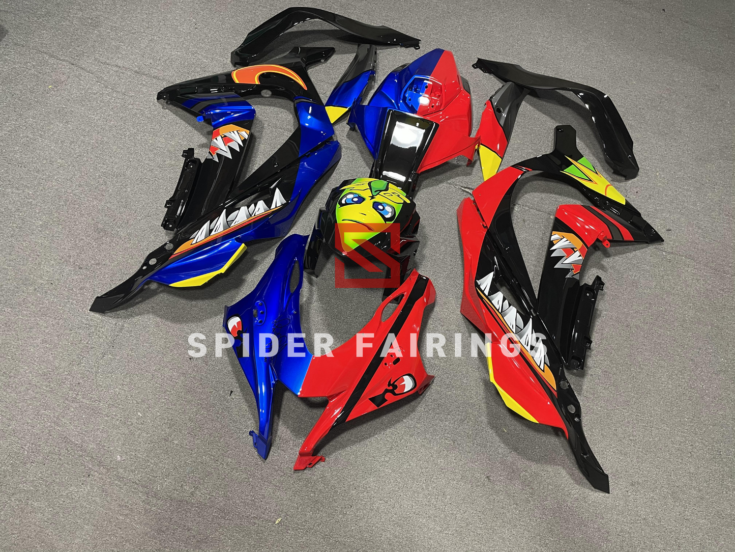 Custom Shark for Blue and Red-Kawasaki ZX-10R 2016-2020