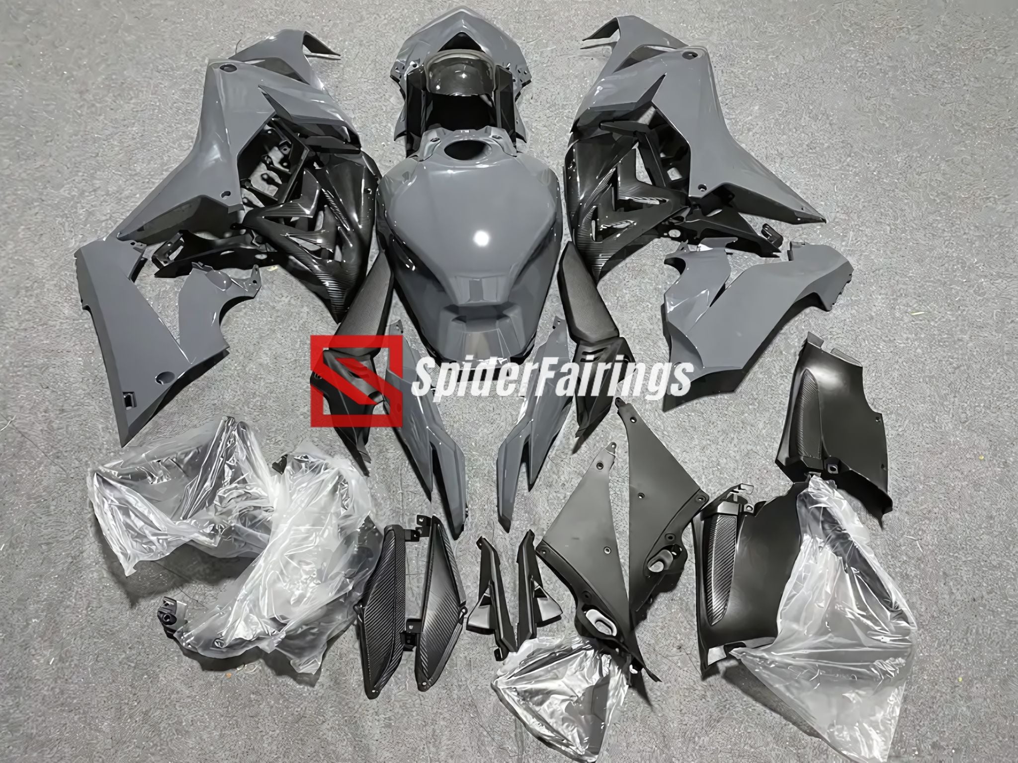 Grey Carbon Fiber Side-Honda CBR650R 2021-2023 – SpiderFairings