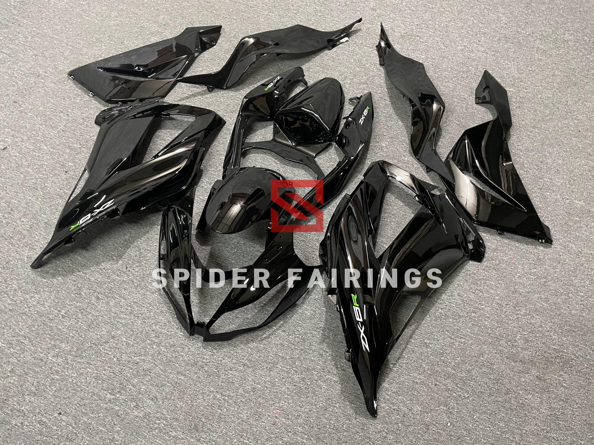 Gloss Black-Kawasaki ZX-6R 2013-2018