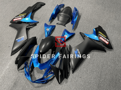 Matte Black and Blue-Suzuki GSXR600-750 2011-2019