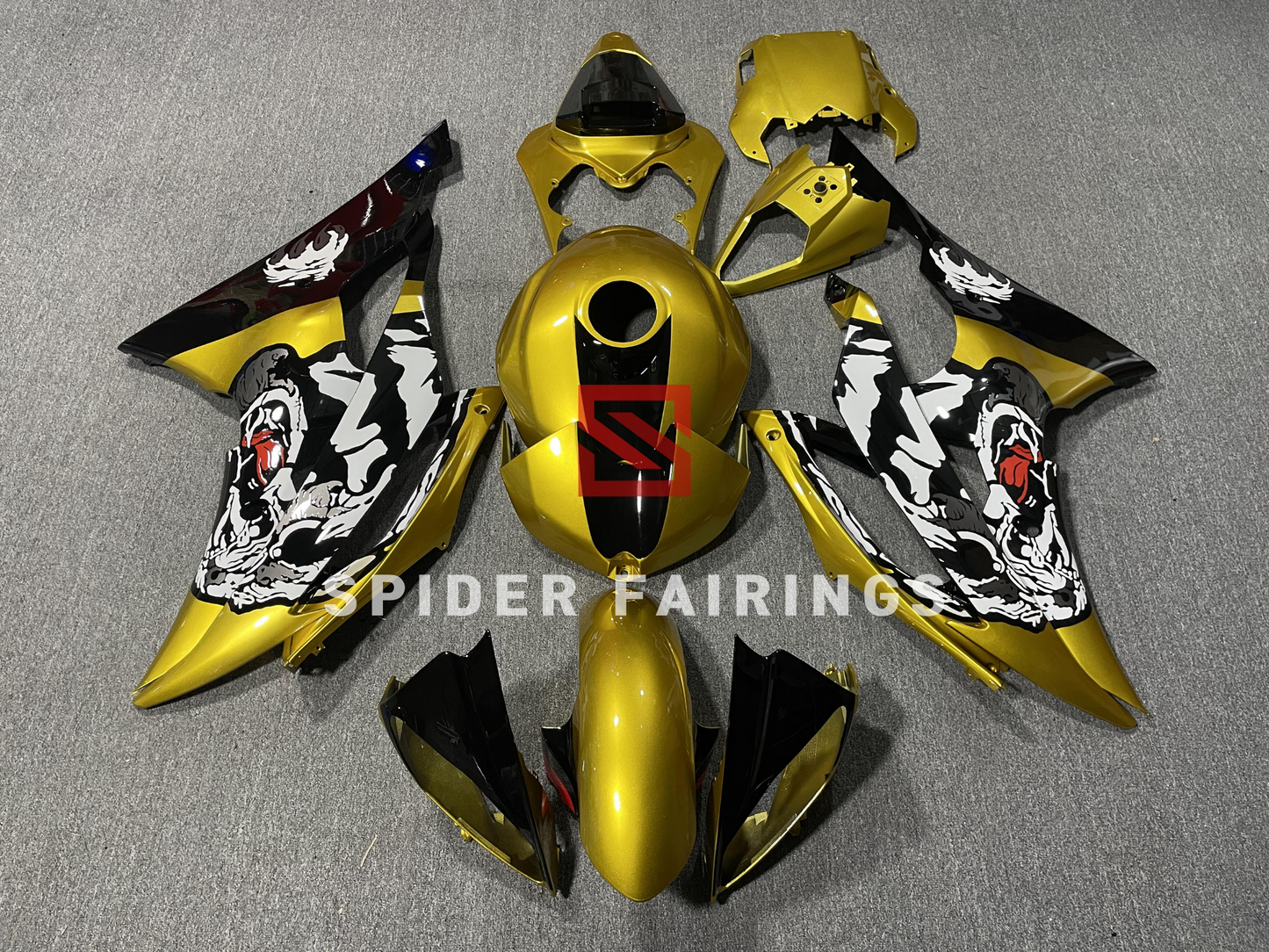 Black and Golden Tiger-Yamaha YZF R6 2008-2016