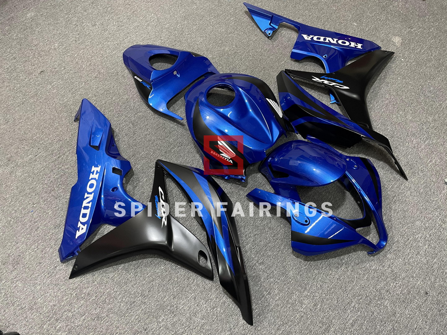 Gloss Blue&Black-Honda CBR600RR 2007-2008