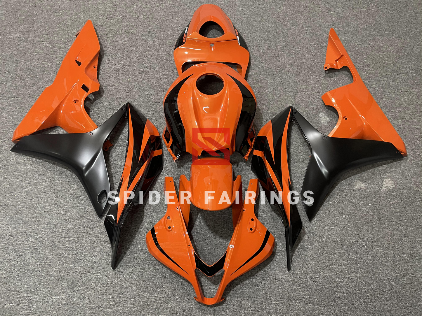 Gloss Black&Orange-Honda CBR600RR 2007-2008