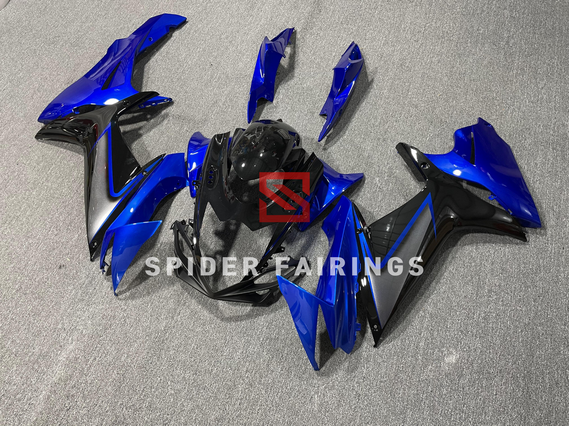 Gloss Blue and Black-Suzuki GSXR600-750 2011-2019