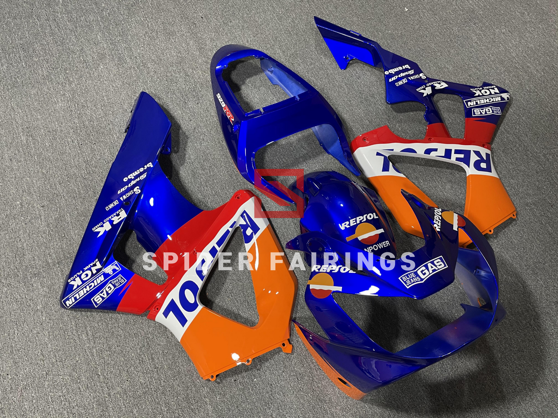 Gloss Blue&Orange Repsol-Honda CBR929 00-01