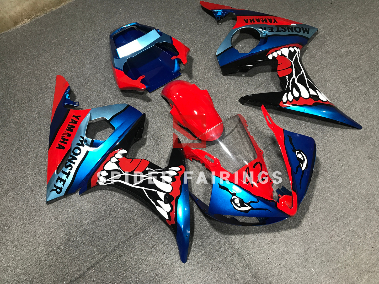 Blue and Red Shark-Yamaha YZF R6 2003-2004