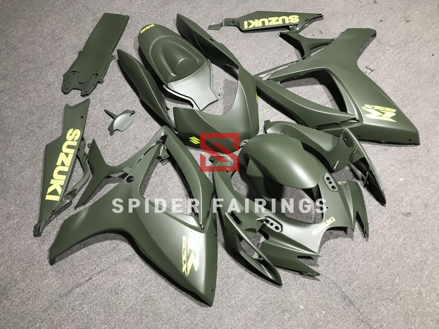 Matte Deep Green-Suzuki GSXR600-750 2006-2007