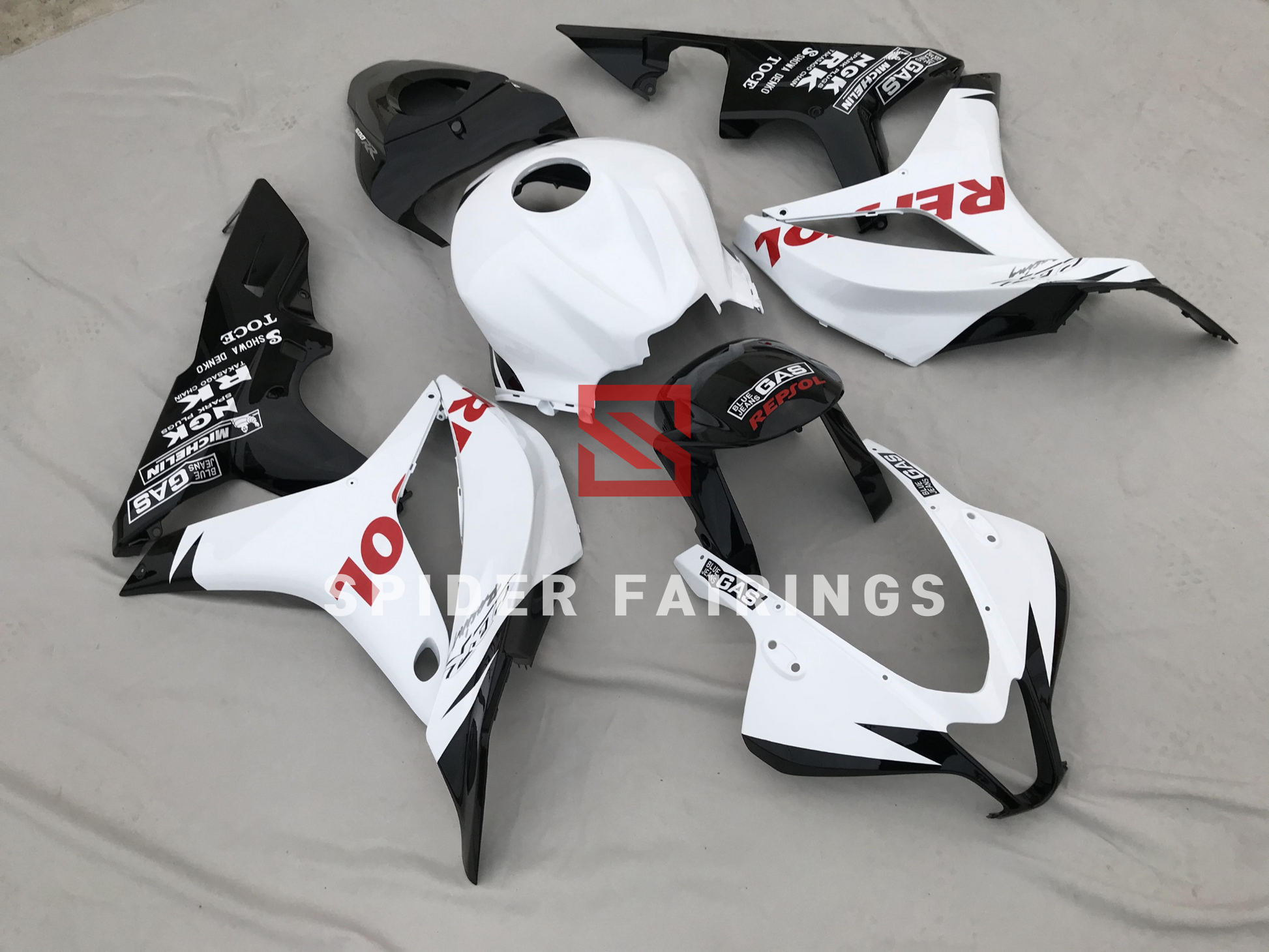 Black and White Repsol-Honda CBR600RR 2007-2008