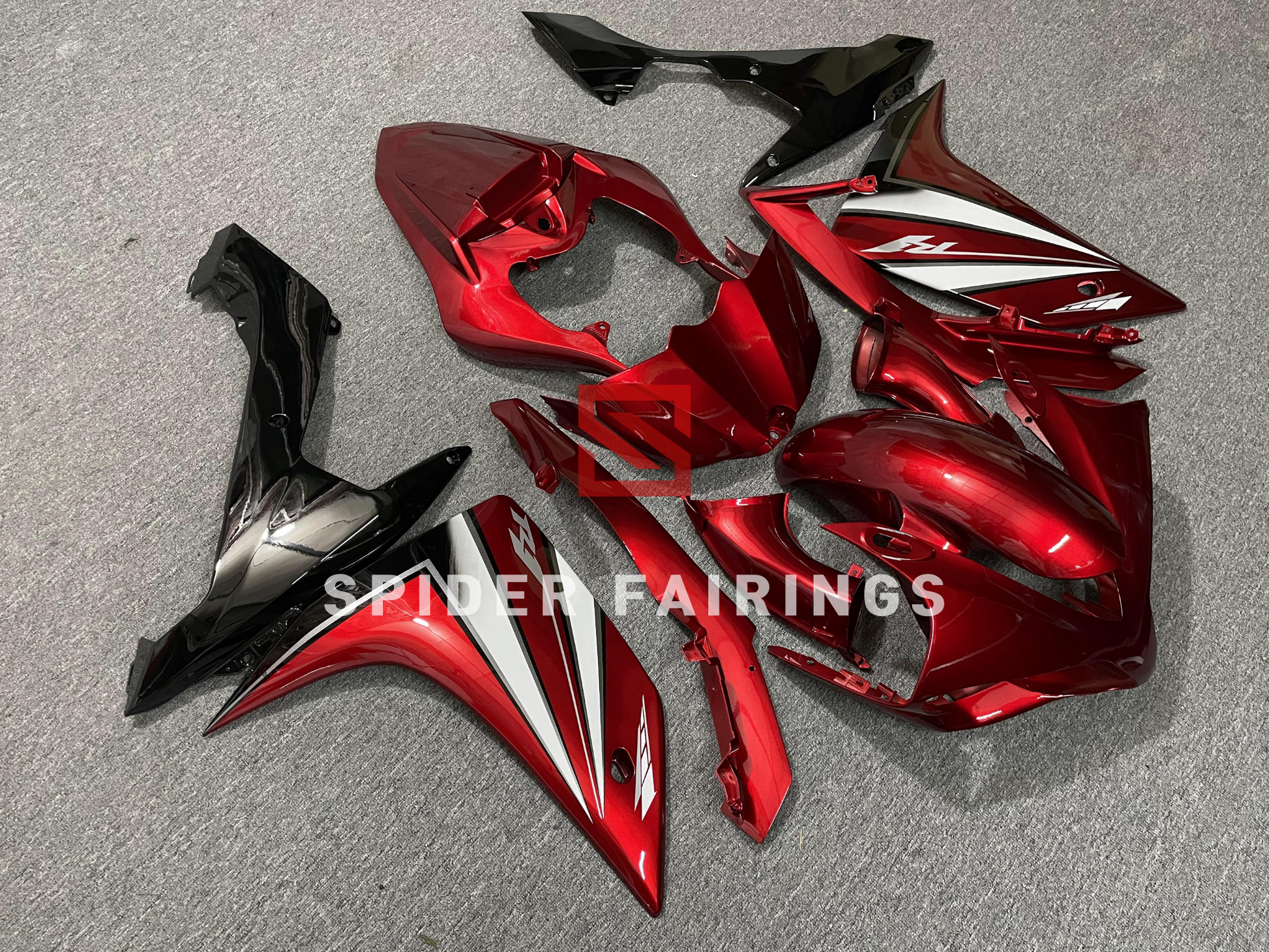 Dark Red and Black-Yamaha YZF R1 2007-2008