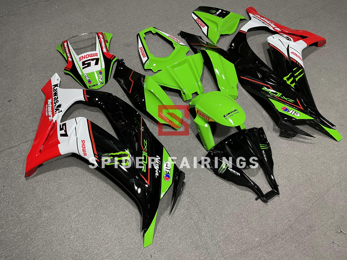 Gloss Green and Black-Kawasaki ZX-10R 2011-2015