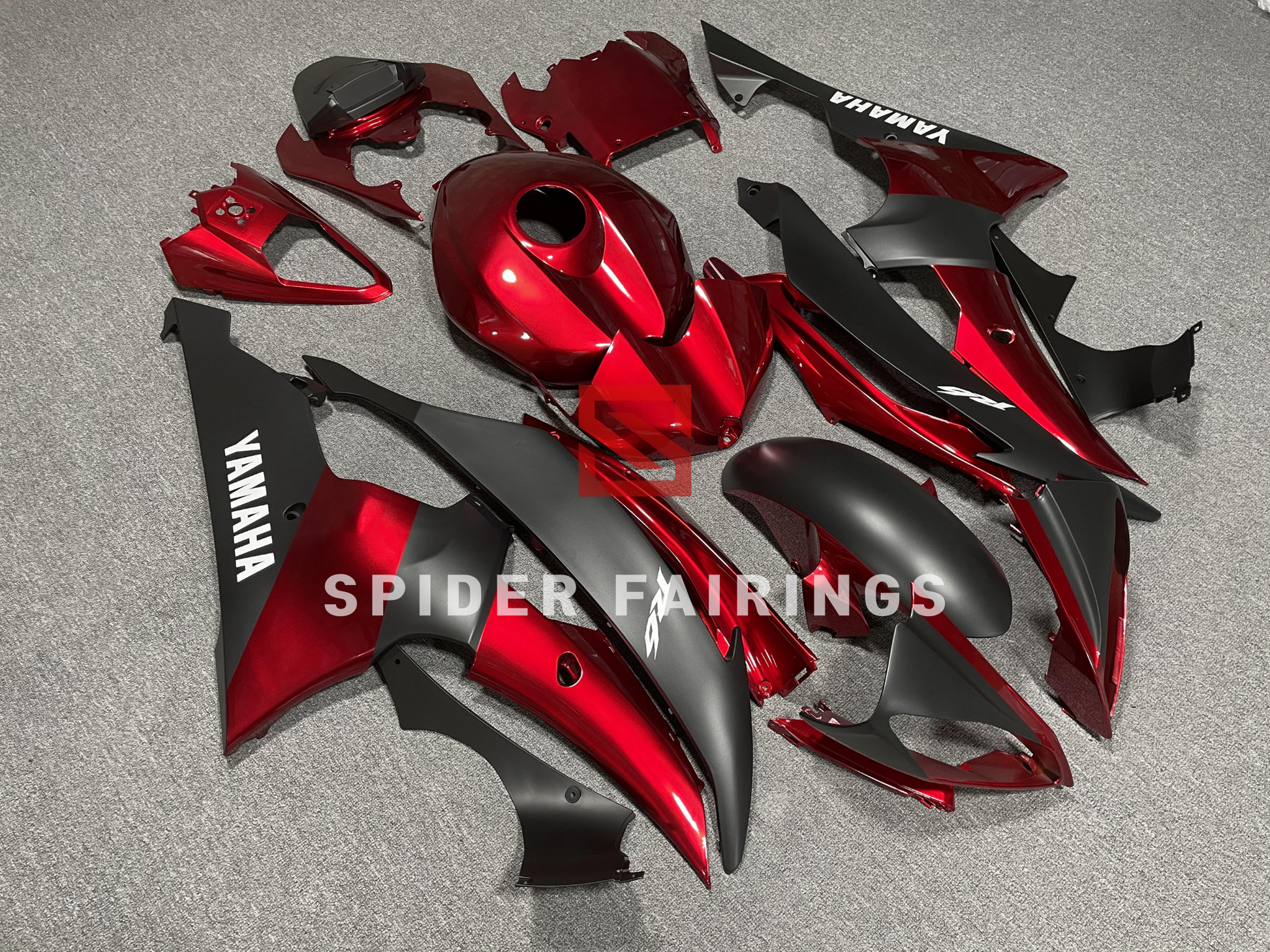 Gloss Red and Black-Yamaha YZF R6 2008-2016