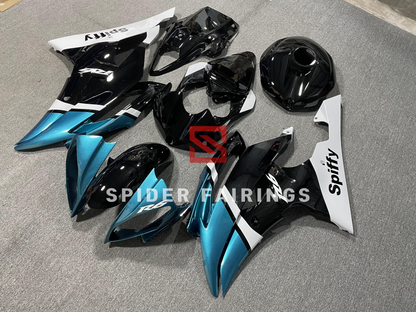 White,Black and Cyan-Yamaha YZF R6 2008-2016