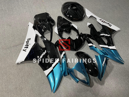 White,Black and Cyan-Yamaha YZF R6 2008-2016