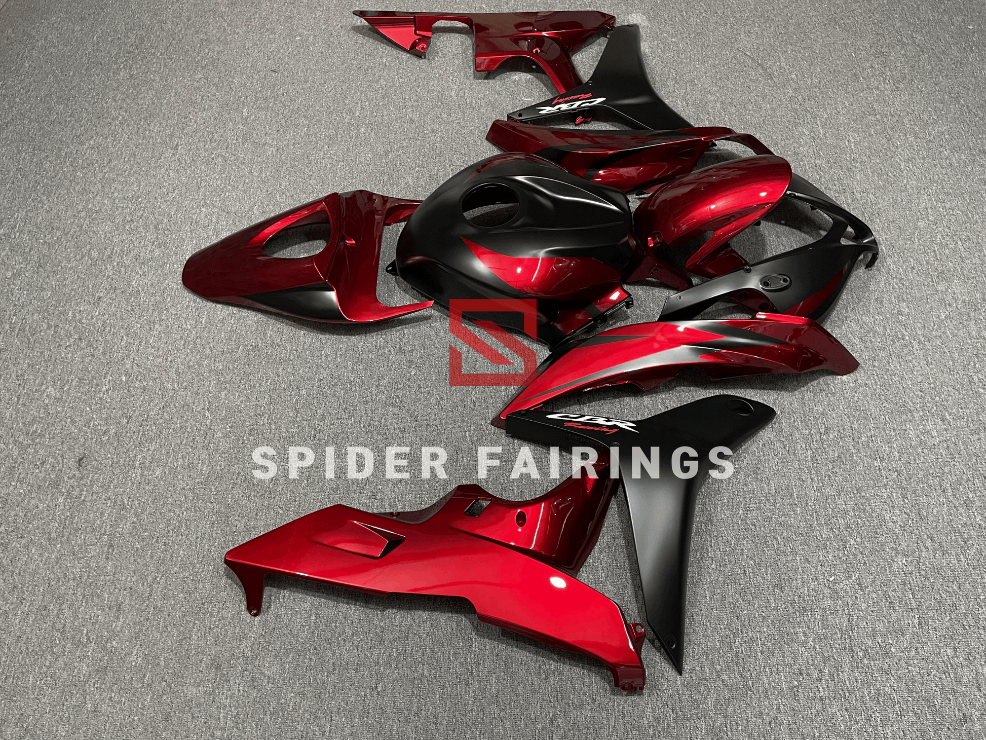 Dark Red and Black-Honda CBR600RR 2007-2008