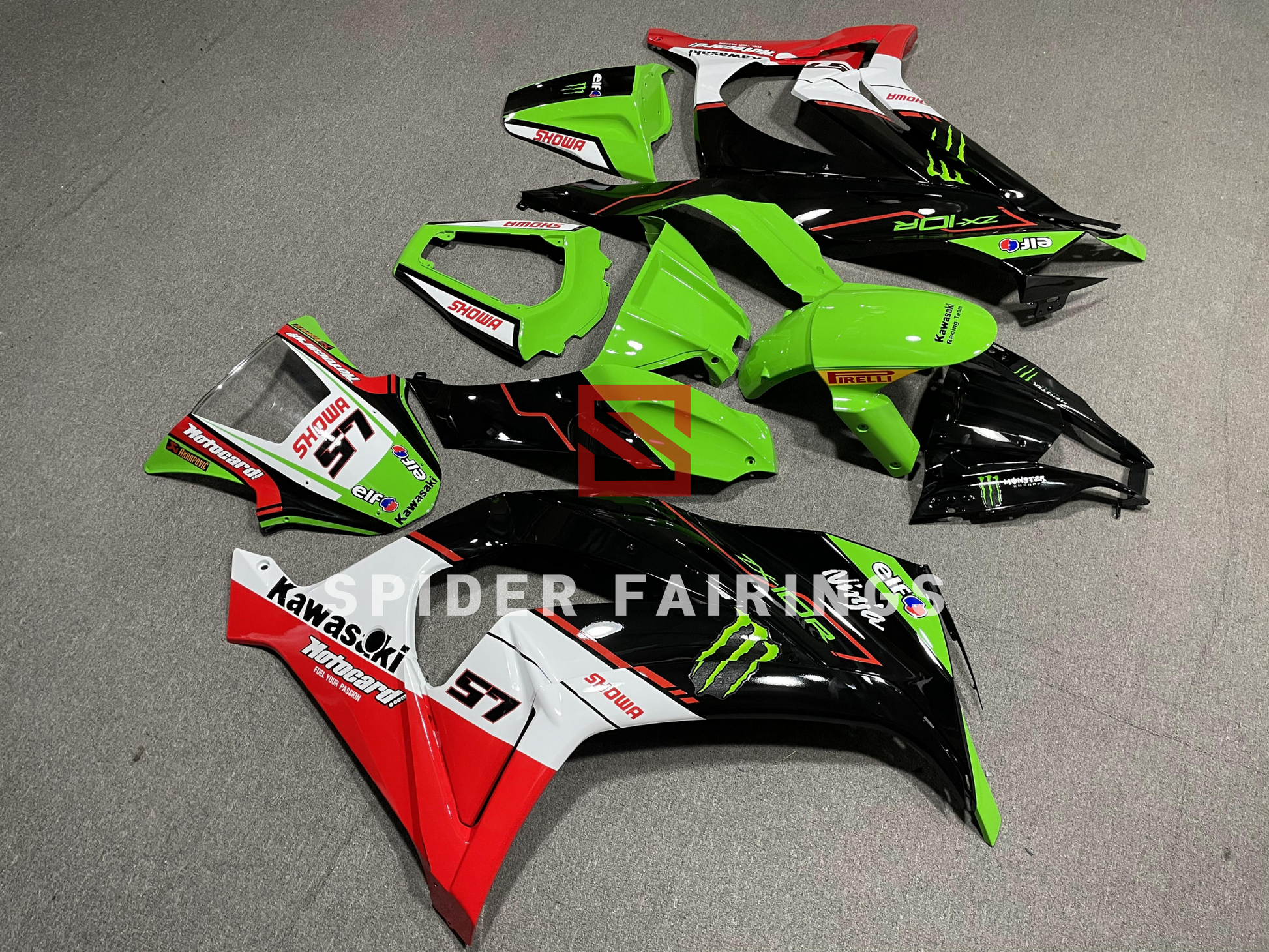 Gloss Green and Black-Kawasaki ZX-10R 2011-2015